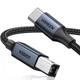 Кабель Ugreen USB-C to USB type B 2.0 Printer Cable для принтеров, сканеров, МФУ 480 Мбит/с 2 м Black (US370) - изображение 1