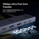 USB-концентратор UGREEN Revodok Pro 10Gbps USB C Hub HDMI 4K @ 60Hz USB C Adapter Grey (CM818) - зображення 4