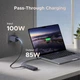 USB-концентратор UGREEN Revodok Pro 10Gbps USB C Hub HDMI 4K @ 60Hz USB C Adapter Grey (CM818) - зображення 5