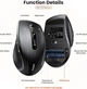Беспроводная оптическая мышь UGREEN 2.4G Ergonomic Wireless Black (M511) - изображение 8
