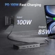 USB-концентратор UGREEN Revodok Pro 11 в 1 HDMI 4K@60Hz Single 8K@30Hz 10Gbps Data Port 100W PD Silver (CM681) - изображение 7