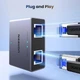 Мережевий спліттер розгалужувач RJ45 Ugreen 1 to 2 Ethernet Splitter 1000Mbps Grey (NW301) - зображення 5