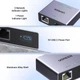 Мережевий спліттер розгалужувач RJ45 Ugreen 1 to 2 Ethernet Splitter 1000Mbps Grey (NW301) - зображення 7