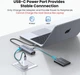 USB-концентратор UGREEN USB C to Ethernet Adapter 5 in 1 USB Hub Grey (CM512) - зображення 8