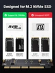 Карта расширения для ПК адаптер Ugreen M.2 NVMe PCIe с радиатором X16/X8/X4 (CM465) - изображение 3