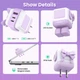 Зарядное устройство сетевое Ugreen Nexode Uno 65W USB C Charger Block Robot Design Purple (CD361) - изображение 4