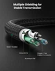 Кабель Ugreen Mini USB to USB в нейлоновой оплетке 2 м Black (US375) - изображение 6