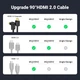 Кабель HDMI UGREEN HDMI to HDMI с прямым углом 90-Degree Angled Cable HDMI v2.0 1 м Black (HD103) - изображение 5