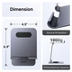 Подставка настольная Ugreen универсальная для планшета Aluminum Alloy 360° Rotation Desktop Tablet Stand Gray (LP894) - изображение 6