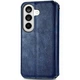 Чехол Deexe Rhombus Wallet для Samsung Galaxy S26 - Blue - изображение 5