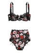 Комплект Victoria’s Secret Шовковий Різнобарвний ,корсетна шнурівка,без push-up 34C-S - зображення 7