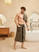 Парео-килт юбка для бани 85х150 см Кофейный (Д-novo-m-sauna-0035) - изображение 4