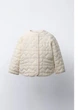 Куртка стьобана Zara з етикеткою water repellent Сірий з бежевим ,водовідштовхувальний матеріал,на 3 роки(98см) - изображение 8