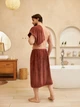 Мужской комплект для сауны 85х150 см Коричневый (Д-novo-m-sauna-0036) - изображение 2