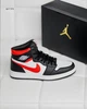 Кросівки чоловічі NK Jordan Retro 1 Hight 42 (26.5 см) Black White Red (арт 1316) - изображение 3