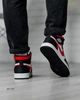 Кросівки чоловічі NK Jordan Retro 1 Hight 42 (26.5 см) Black White Red (арт 1316) - изображение 7