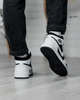 Кросівки чоловічі NK Jordan Retro 1 Hight 41 (26 см) White Black (арт 1314) - зображення 6