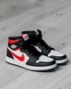 Кросівки чоловічі NK Jordan Retro 1 Hight 42 (26.5 см) Black White Red (арт 1316) - изображение 8