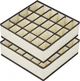 Набор органайзеров для белья 2 шт бежевый спанбонд 24 секции 32x32x10 см коробки с ячейками 8x5,3 см для хранения носков, трусов, футболок и аксессуаров в шкафу, комоде и гардеробе спальни для дома - изображение 7