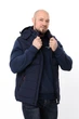 Чоловіча стьобана жилетка та коміром-стійкою (плюс сайз) NoBrand 50 Темно-синій (p-19212-227802) - зображення 4