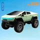 Машинка на радиоуправлении JRC-C8818 1:18 RC Tesla Cybertruck Green – Гоночный автомобиль, Внедорожник, 4WD, до 12 км/ч, до 40 мин., до 100 м - изображение 1