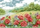 Набір для вишивання за нанесеною на канву схемою "Poppy garden". AIDA 14CT printed 72*52 см - зображення 1