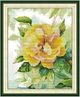 Набір для вишивання за нанесеною на канву схемою "Yellow Rose". AIDA 14CT printed 33*41 см - зображення 1
