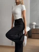Базовые женские классические брюки черные 42-44 р4942.391 - изображение 6
