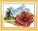 Набір для вишивання за нанесеною на канву схемою "June flower". AIDA 14CT printed 18*15 см - зображення 1