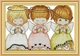 Набір для вишивання за нанесеною на канву схемою "Three Little Angels 2". AIDA 14CT printed 55*39 см - зображення 1