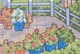 Набор для вышивания по нанесённой на канву схеме "Terrace with blooming flowers".AIDA 14CT printed , 44*33 см - изображение 5