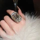 Каблучка "Crystal Shine", срібло - изображение 4