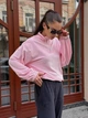 Женский велюровый костюм розового цвета 36579 One Size - изображение 6