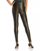 Леггинсы женские AQUA Faux Leather Leggings Olive (S) - изображение 2