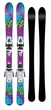 Лижі гірські комплект для підлітків K2 LUV BUG+FDT 4.5 112см Multicolor/black (10B0807.109.1+10B1019.109.1) - изображение 1