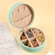 Скринька органайзер для прикрас кругла для біжутерії та ювелірних виробів Бірюзовий (AA0322) - зображення 10
