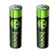Аккумуляторные батарейки AA 2 шт HOCO JA3 rechargeable lithium battery (Li-ion, 860 mAh, 1.5v) - изображение 1