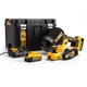Рубанок акумуляторний DeWALT, 18 В XR Li-lon, 5 Аг, безщітковий, ширина стругання 82 мм, вага (без акумулятора) 2.5 кг, 2 - изображение 1