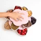 Обертова складна цукерниця з підставкою для телефону 2 ярусу Candy Box Flower для цукерок і фруктів Рожевий - зображення 5