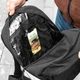 Рюкзак спортивный городской Virat Black с отделом для обуви, Оксфорд 1000D, 26 л, черный, со светоотражателями - изображение 9