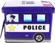 Skrzynia na zabawki Hedo z pufą Wóz policyjny (5904041123542) - obraz 6