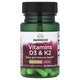 Вітамін D3 (2000 МО) та K2 (75 мкг) Swanson 60 капсул - зображення 1