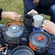 Походный набор посуды кастрюля чайник сковорода для туризма Cooking Set DS-308 - изображение 7