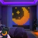 Светодиодная гирлянда-занавес RGB с USB-питанием 400 LED 3x2м с пультом ДУ для новогоднего декора бронзовый Снеговик - изображение 6