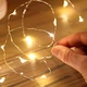 Гірлянда Кінський хвіст 200LED 2м білий теплий для новорічного декору на ялинку з ПВХ - зображення 7