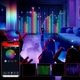 Різнокольорова смарт гірлянда завіса 3x2м 400 LED з пультом USB для вікон RGB динамічна - зображення 6