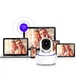 Поворотна IP камера відеоспостереження HD WIFI з ІЧ підсвічуванням 355 градусів для внутрішнього використання біла - зображення 5