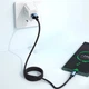 Дата кабель USB 2.0 AM to USB-C 3.0m 100W black Essager (EXC7A-CGC01-P) - изображение 4