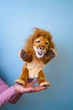 М'яка іграшка на руку Hansa серія Puppet Лев 28х20 см - изображение 7