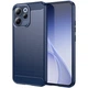 Силіконовий (TPU) чохол UniCase Carbon для OPPO Reno 15 F/FS - Blue - зображення 1